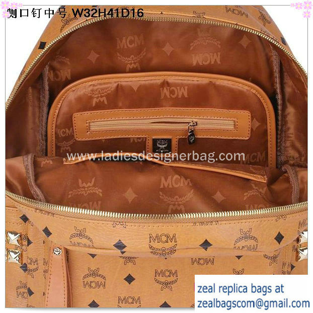 High Quality Replica MCM Medium Stark Backpack MC2446 Wheat